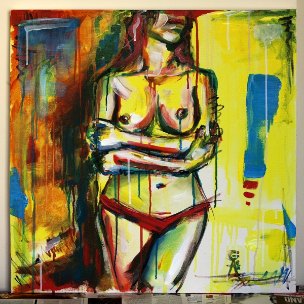 Painting with acrylic, canvas, 60 x 60 cm, 2015