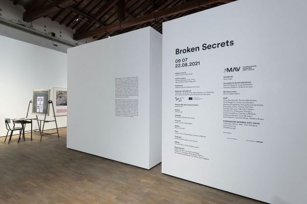 Broken Secrets (curated by Javiera Luisina C&amp;aacute;diz Bedini), Fondazione Modena Arti Visive (FMAV), Modena, Italy, 2021 (Images by Rolando Paolo Guerzoni)